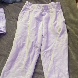 white aerie sweatpants